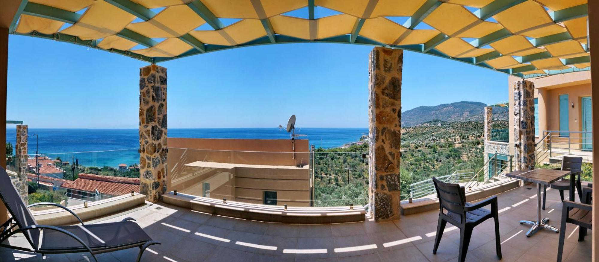 Ouzo Panoramic Houses 1, With Private Pool Plomari Exterior foto