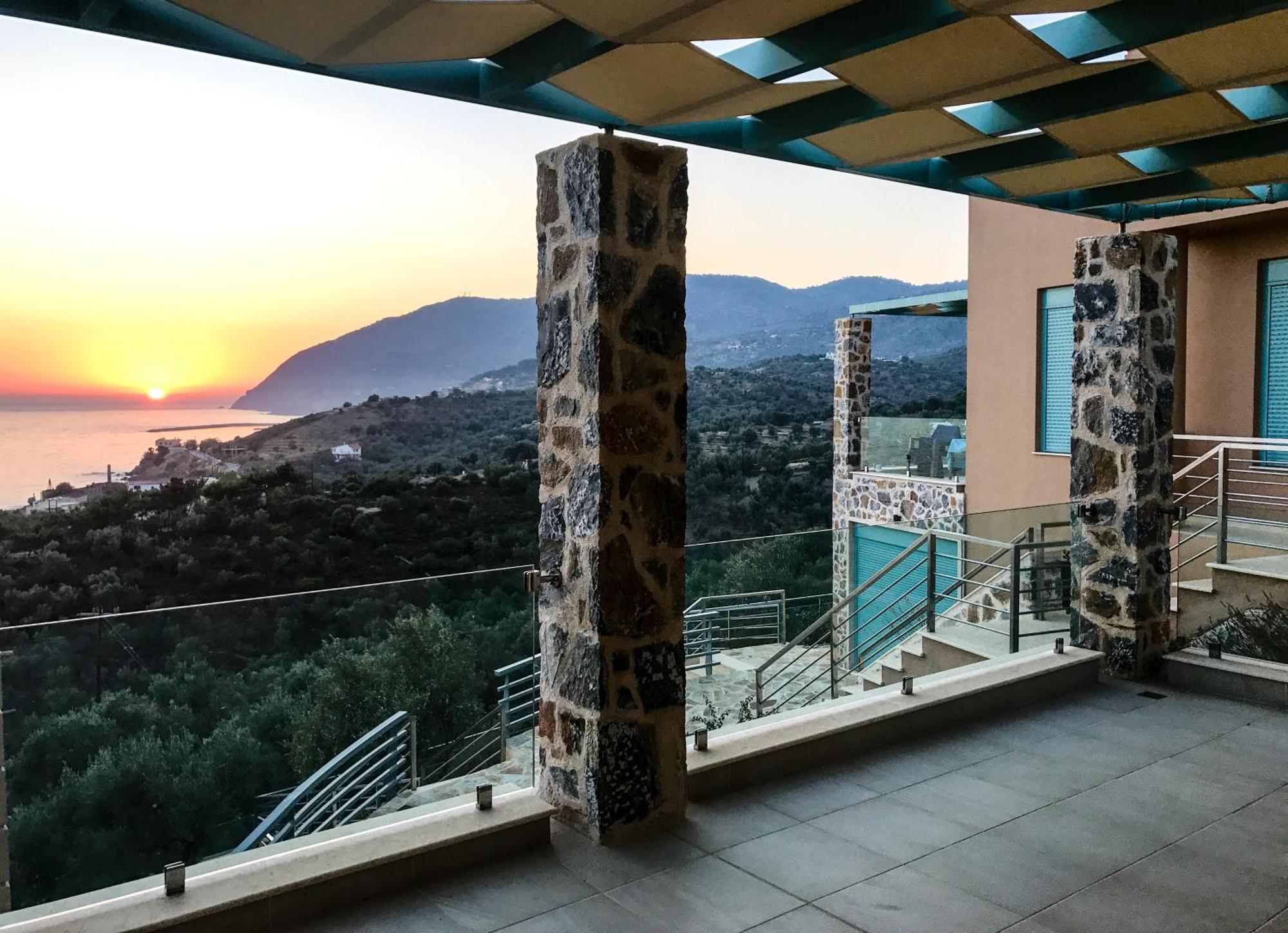 Ouzo Panoramic Houses 1, With Private Pool Plomari Exterior foto