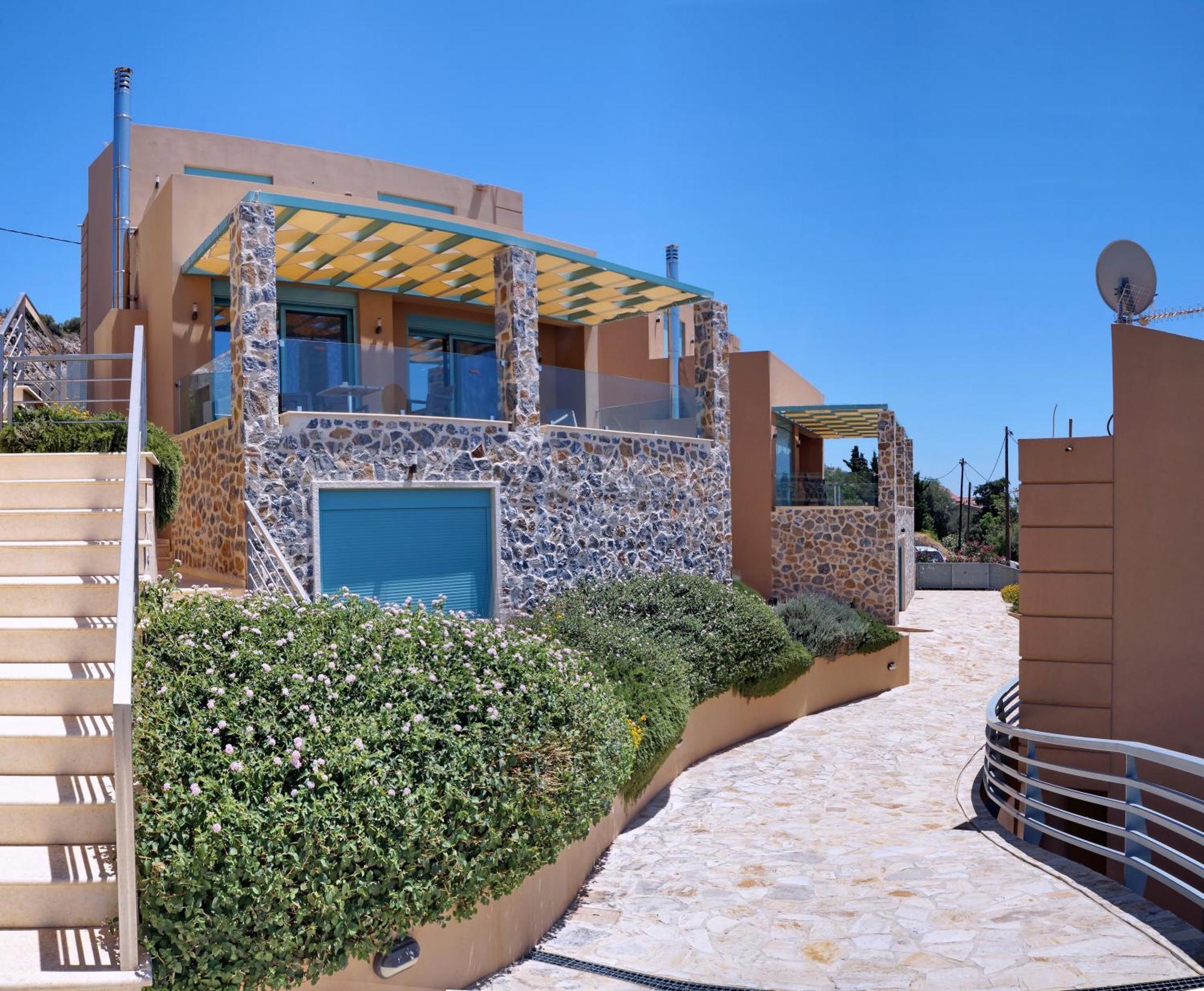 Ouzo Panoramic Houses 1, With Private Pool Plomari Exterior foto