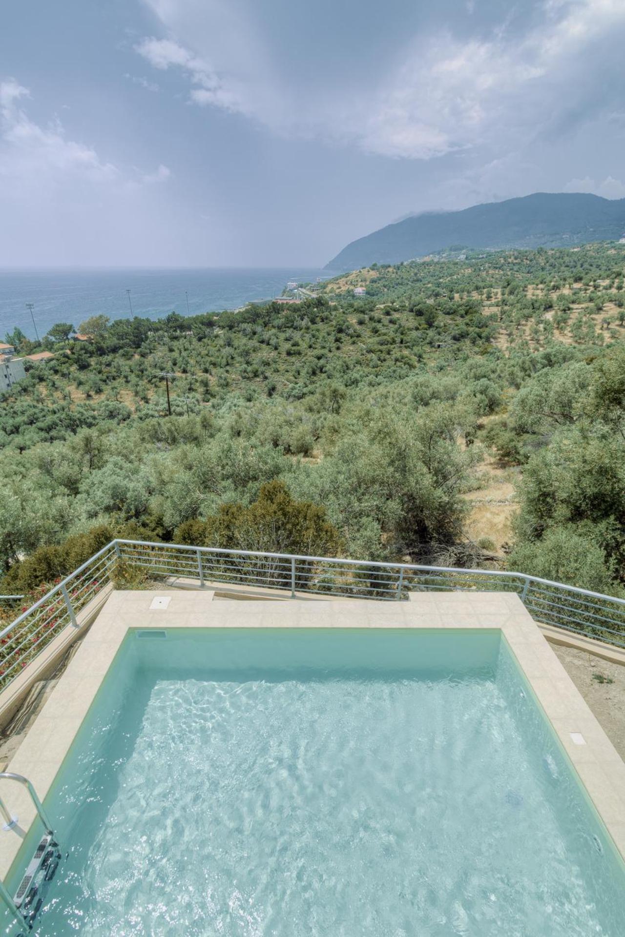 Ouzo Panoramic Houses 1, With Private Pool Plomari Exterior foto