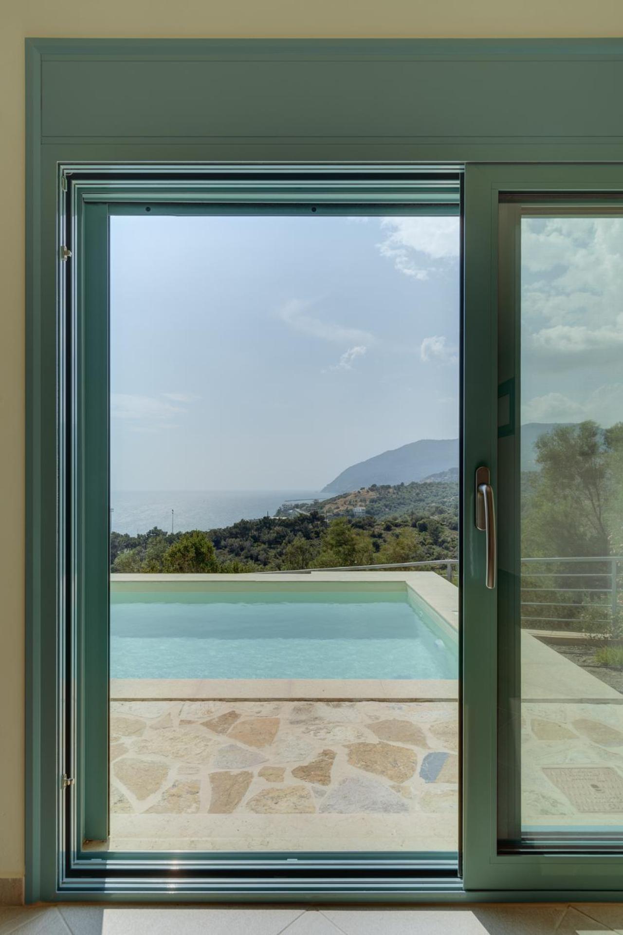 Ouzo Panoramic Houses 1, With Private Pool Plomari Exterior foto