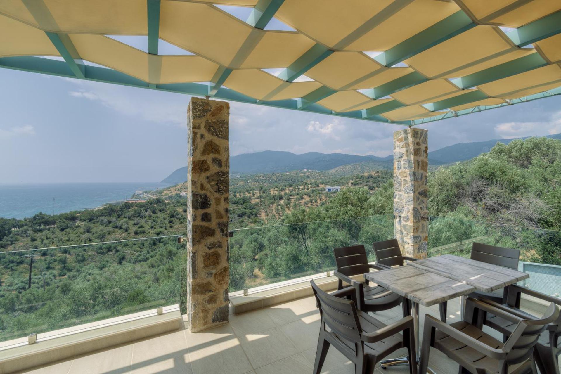 Ouzo Panoramic Houses 1, With Private Pool Plomari Exterior foto