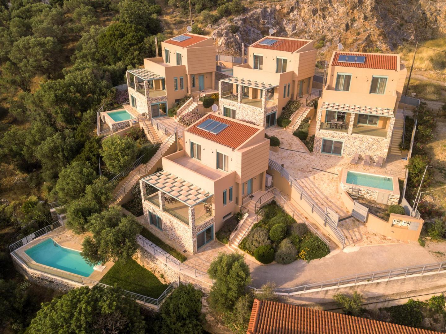 Ouzo Panoramic Houses 1, With Private Pool Plomari Exterior foto