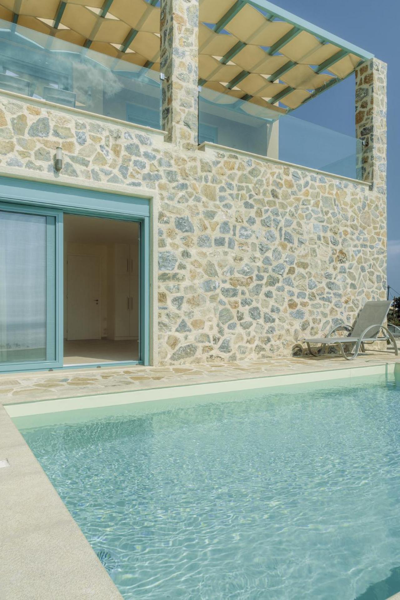 Ouzo Panoramic Houses 1, With Private Pool Plomari Quarto foto